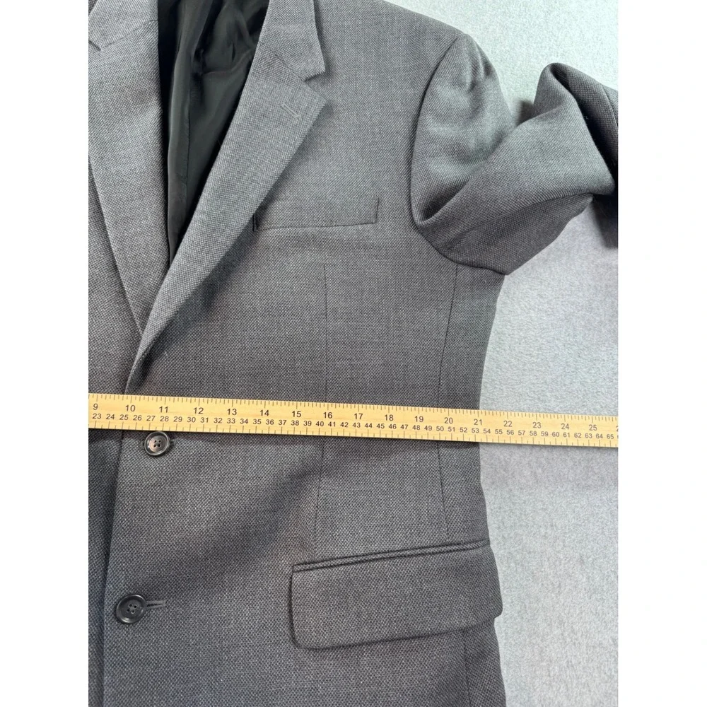 Jos. A. Bank Travelers Collection Grey 100% Wool Blazer Sport Coat 44R 01110